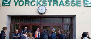 Der S-Bahnhof Yorckstraße musste für mehrere Stunden gesperrt werden.