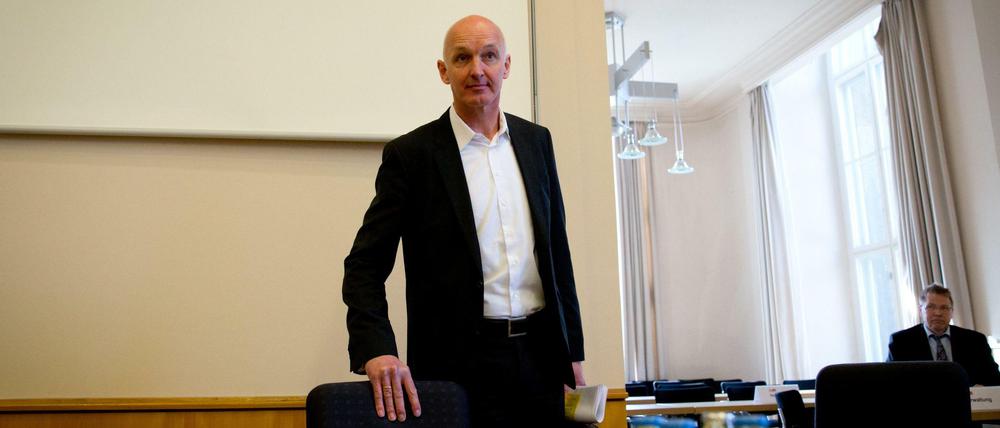 Der Architekt Hans-Joachim Paap war Zeuge im Untersuchungsausschuss des Berliner Abgeordnetenhauses zum neuen Hauptstadtflughafen im Abgeordnetenhaus in Berlin.