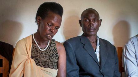 Opfer und Täter. Regina Nyirakamana und Jean Ntamuhanga.