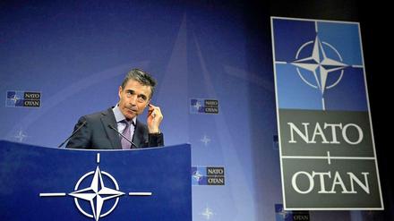 Nato-Generalsekretär Rasmussen in Brüssel.