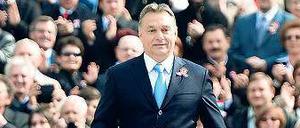 Sein Auftritt: Viktor Orban im März beim Unabhängigkeitsgedenken.
