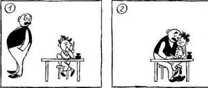 Virtuosen der Verweigerung. Vater und Sohn in der Episode „Der schlechte Hausaufsatz“. 