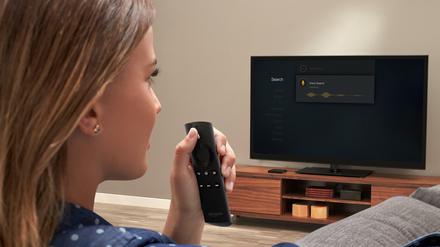 In der Fernbedienung von Amazons Fire HD-Streamingbox befindet sich ein Mikrofon für die Sprachsteuerung.