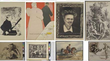 Werke von Max Liebermann, Henri de Toulouse-Lautrec, Edvard Munch und anderen aus dem Schwabinger Kunstfund.