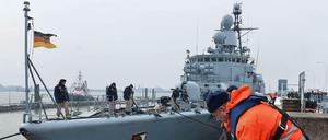 Voraussichtlich kommt die Bundeswehr-Fregatte "Augsburg" im Mittelmeer zum Einsatz
