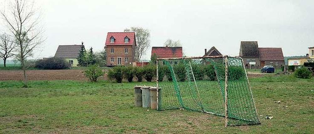 Ein Bolzplatz in Brandenburg