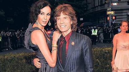 Ein glamouröses Paar. L’Wren Scott mit Mick Jagger.