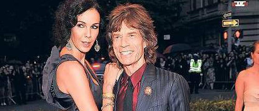 Ein glamouröses Paar. L’Wren Scott mit Mick Jagger.