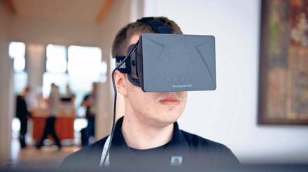 Durch die Videospiel-Brille: Die Spieleentwickler und -hersteller treffen sich derzeit in der Hauptstadt. Foto: dpa