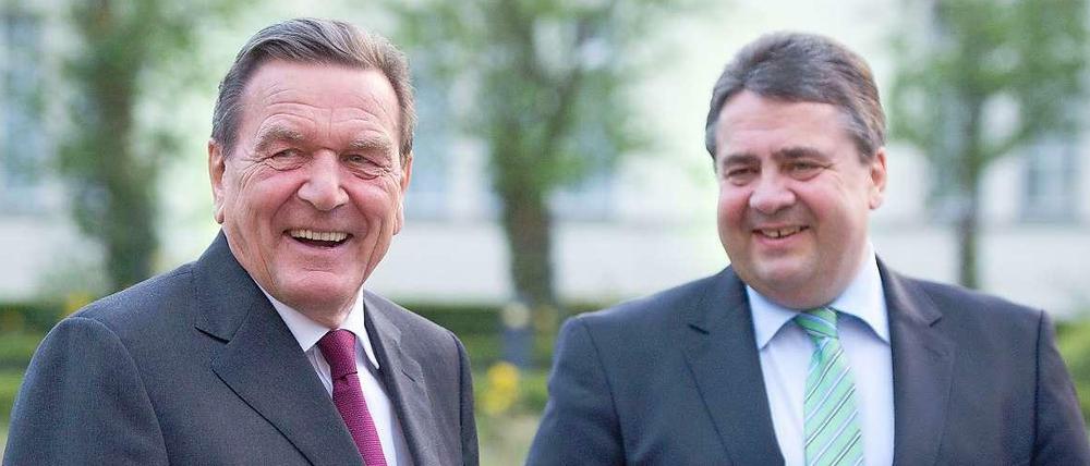 Gerhard Schröder und Sigmar Gabriel
