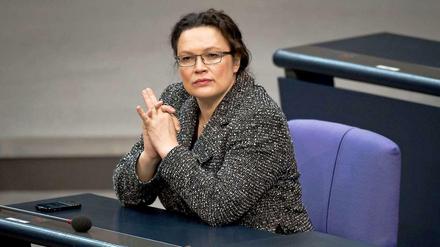 Geht die Länder an: Bundesarbeitsministerin Andrea Nahles (SPD).