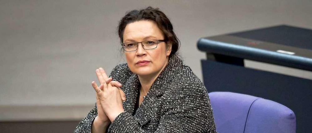 Geht die Länder an: Bundesarbeitsministerin Andrea Nahles (SPD).