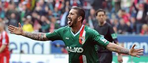Matchwinner gegen die Bayern: Augsburgs Stürmer Sascha Mölders.