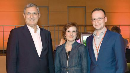 Führungstrio. Bernd Riexinger, Katja Kipping und Matthias Höhn (rechts) treten wieder an.