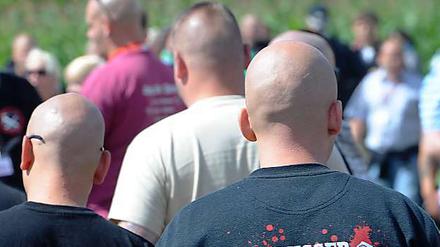 Die Polizei ist fast wöchentlich mit Rechtsextremen konfrontiert.
