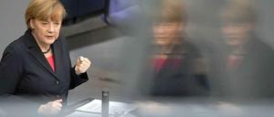 Wir sind stark: Kanzlerin Angela Merkel am Dienstag im Deutschen Bundestag.