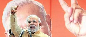 Auf dem Sprung nach Delhi: Hindunationalist Narendra Modi.