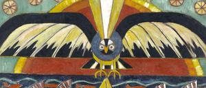 Marsden Hartley: Indianische Fantasie, 1914 (Ausschnitt). Das Gemälde stammt aus dem North Carolina Museum of Art, Raleigh. 