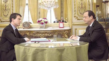 Manuel Valls (links) und François Hollande im Elysée-Palast.