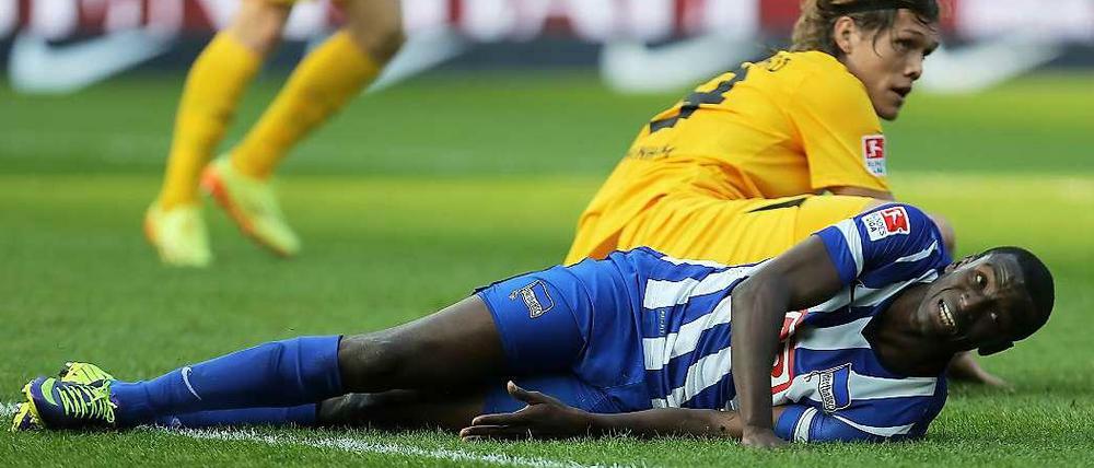 Schmerz lass nach. Adrian Ramos zog sich gegen Hoffenheim eine Prellung zu.