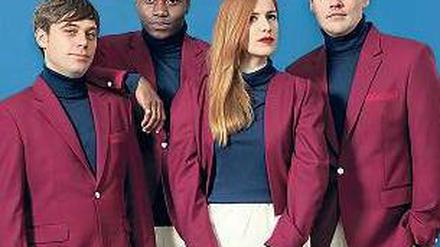Styler. Metronomy mit Bandleader Joe Mount (rechts).