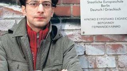 Dagegen. Dimitrios Kontopodis, Elternvertreter an der Homer-Schule. 