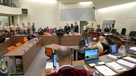 Beim NSU-Prozess in München stand am Mittwoch André E. im Mittelpunkt, ein mutmaßlicher Unterstützer des Terrortrios (Archivbild).