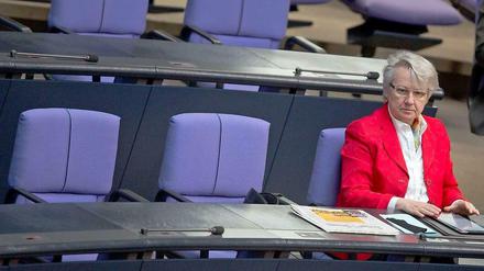 Annette Schavan am Donnerstag im Bundestag.