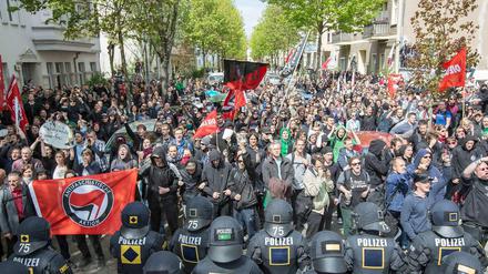 Die Polizei darf Übersichtsaufnahmen von Demonstrationen machen.