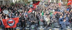 Die Polizei darf Übersichtsaufnahmen von Demonstrationen machen.