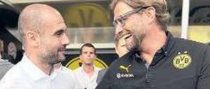 Gentleman gegen Kumpeltyp. Guardiola (l.) und Klopp haben wenig gemein.