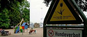 Schwieriges Terrain. Probleme gibt es nicht nur mit den Spielgeräten, sondern oft auch mit dem vielen Dreck auf Spielplätzen.