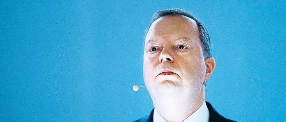 Zweckpessimist. RWE-Chef Peter Terium bei seiner Rede in Essen.