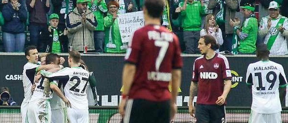 Die Nürnberger gingen in Führung, doch am Ende jubeln nur die Wolfsburger.