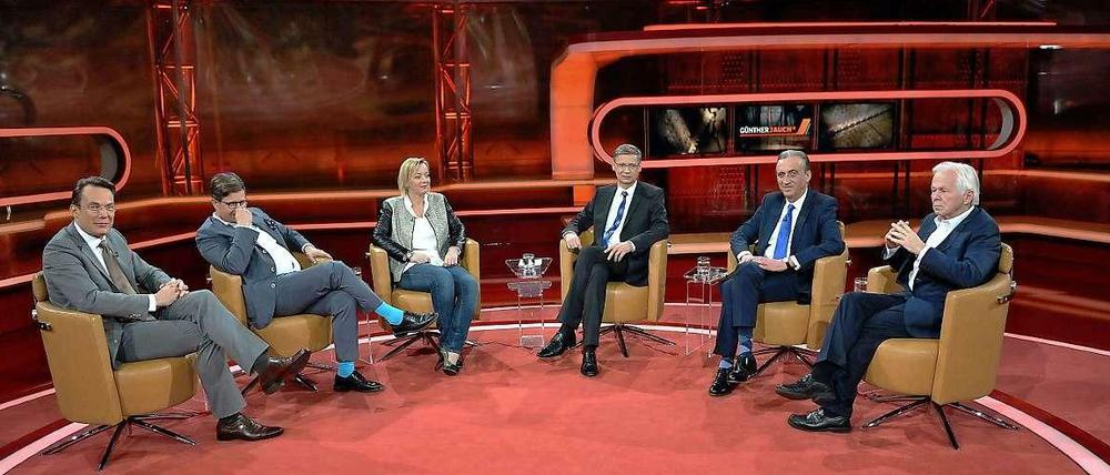 Illustre Runde: die Sendung zum Thema "Wie geht es Michael Schumacher" bei Günther Jauch.