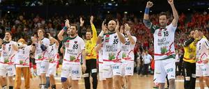 Breite Brustcaramellen: Die Füchse Berlin stehen im Finale des DHB-Pokals.