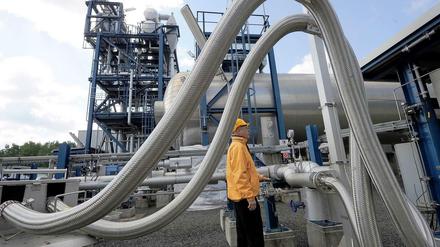 Abgefangen. Am Kraftwerk Schwarze Pumpe wurde fünf Jahre lang das Abtrennen von Kohlendioxid aus dem Rauchgas erforscht. Im Juli wird die Anlage stillgelegt. 