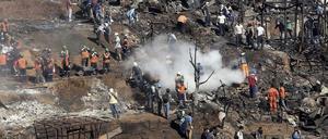 Das Ausmaß der Zerstörung ist gigantisch. Große Teile von Valparaíso liegen in Schutt und Asche.