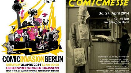 Zwei Facetten einer Szene: Die beiden Poster der Veranstaltungen am 26. und 27. April.
