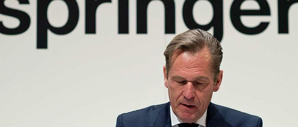 A message to you, Google. Mathias Döpfner sitzt dem Vorstand bei Springer vor und sorgt sich um wirtschaftliche wie politische Gefahren, die vom amerikanischen Suchmaschinen-Giganten ausgehen.