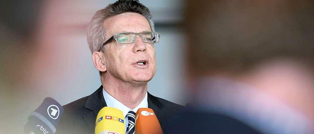 Bundesinnenminister Thomas de Maizière (CDU)