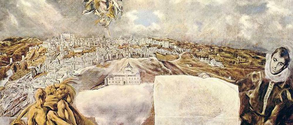 Ansichtssache. El Greco malte Toledo, seine spanische Wahlheimat, unter düsterem Gewölk. Tatsächlich präsentiert sich die Hauptstadt von La Mancha meist unter strahlend blauem Himmel.