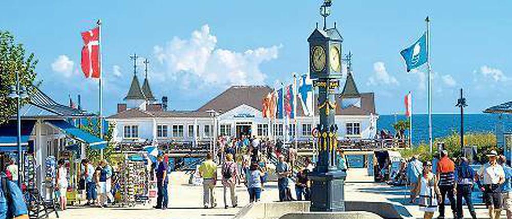 Treffpunkt Seebrücke. Ahlbeck hat die schönste auf Usedom.