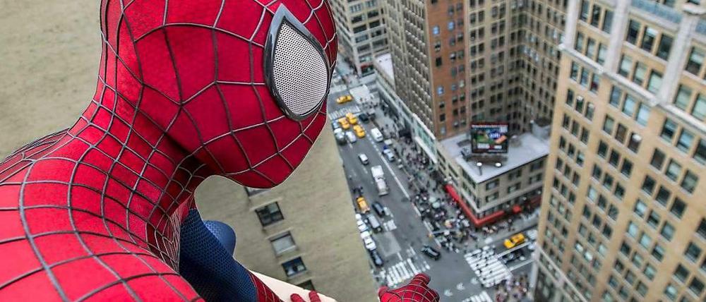 Spring ich oder spring ich nicht? Spider-Man (Andrew Garfield) erlebt einen raren ruhigen Moment.