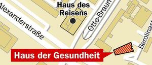 Das Haus der Gesundheit am Alexanderplatz.