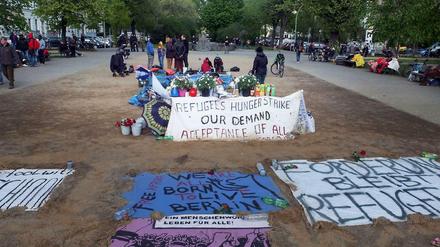 Auf dem nördlichen Oranienplatz geht der Protest vorerst ohne Zelt weiter. 
