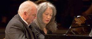 Daniel Barenboim und Martha Argerich am Ostersamstag in der Philharmonie.