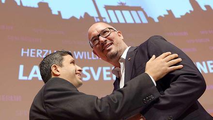 Einst waren sie ein gutes Gespann, jetzt sind sie harte Konkurrenten: SPD-Landeschef Jan Stöß und Fraktionschef Raed Saleh.