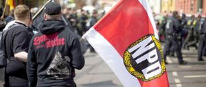 Vor einem Jahr: Die NPD-Demonstration am 1. Mai in Oberschöneweide. 