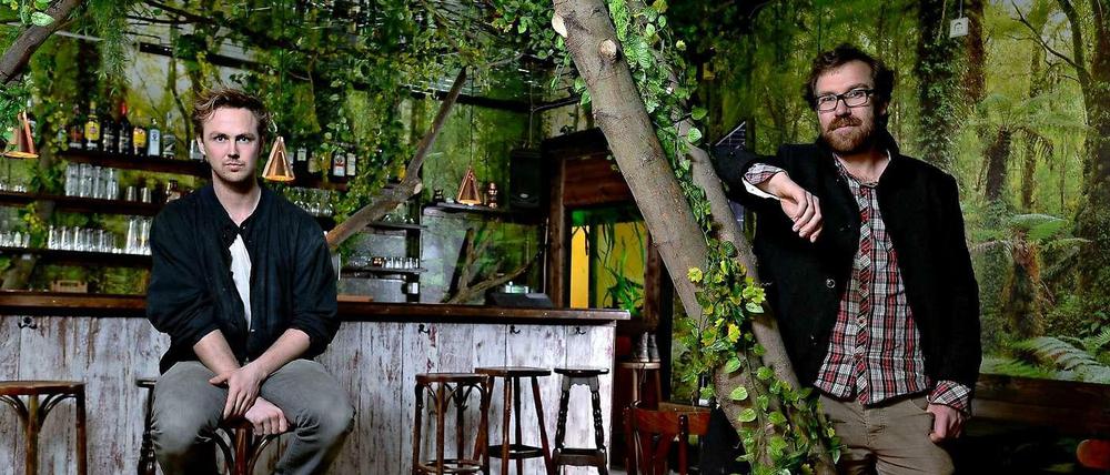 Tarzan und Jane? Nein, Sebastian Schwendner und Martin Schuffenhauer vom neuen Neuköllner „Dschungel“. 